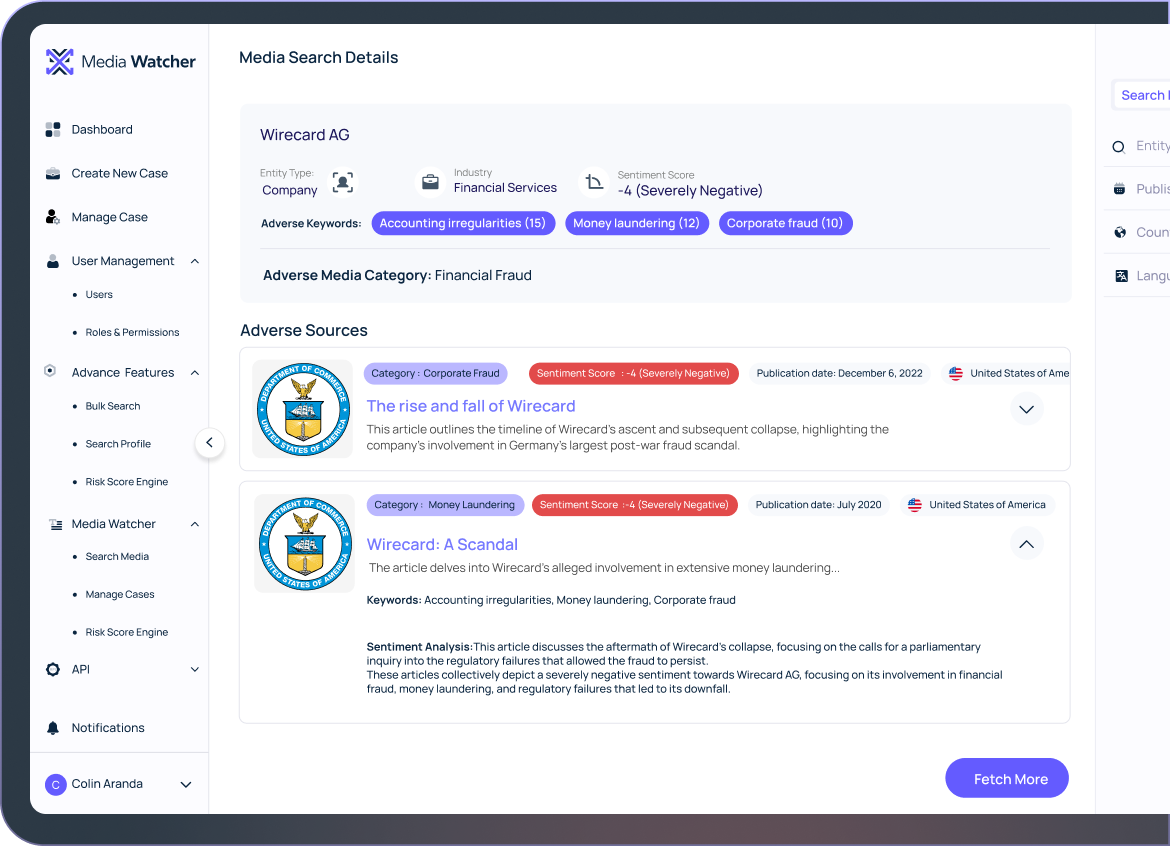 Monitor Media in Real Time
