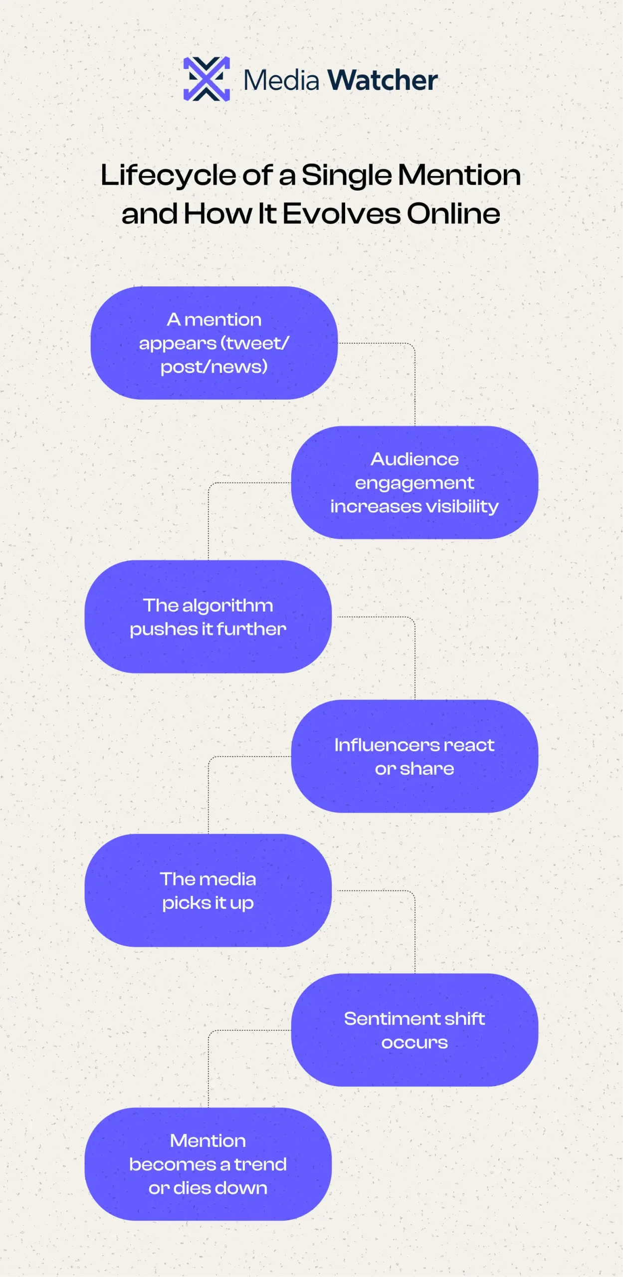 Lifecycle of a Single Mention and How it Evolves Online